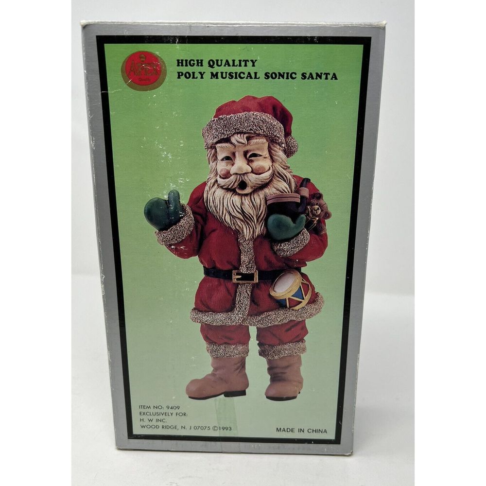 Vintage Apex 9409 Musical Sonic Santa Claus Motion Activated Wall Door Decor